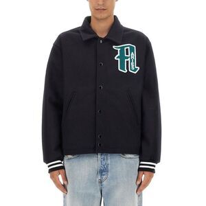ARIES Varsity Jacket with Applique Men BLACK Outerwear